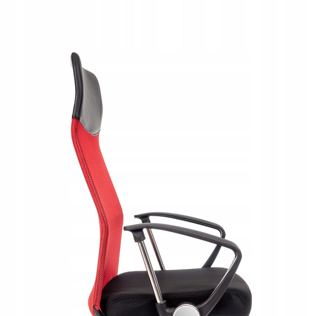 Office swivel chair Mirpol black and red on wheels Manufacturer code LINCOLN CZERWONO CZARNY
