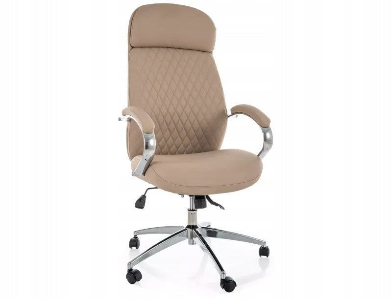 Office swivel chair Q-09 office chair multiblock faux leather beige Manufacturer code OBRQ09BE