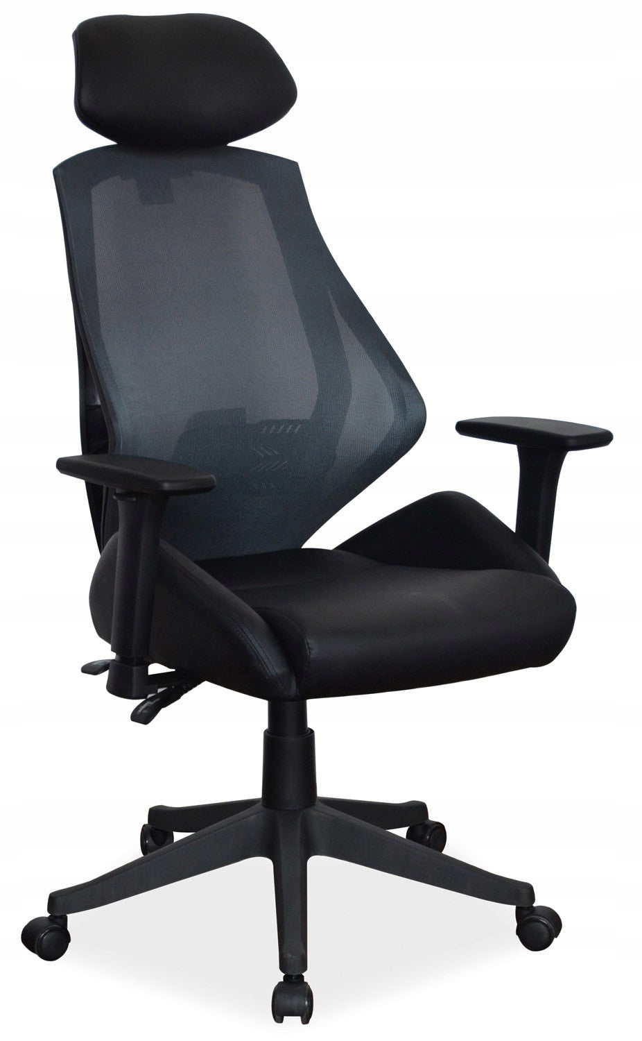 Office swivel chair Q-406 black with headrest