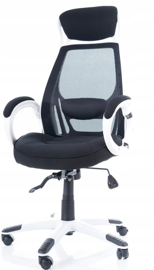 Office swivel chair Q-409 black EMPLOYEE black/white up to 130 kg Brand Signal