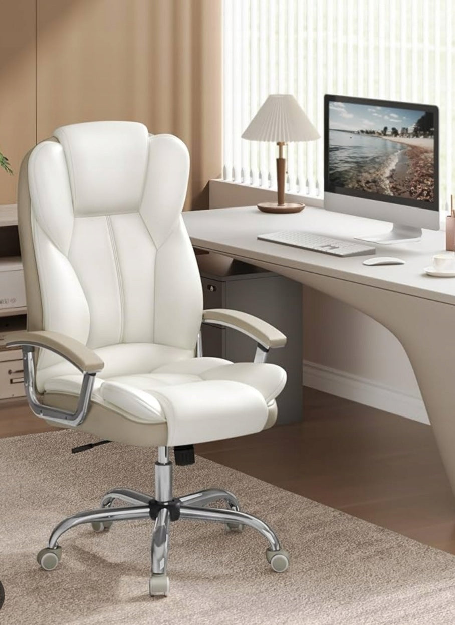 Office swivel chair Songmics beige for office Packaging status original