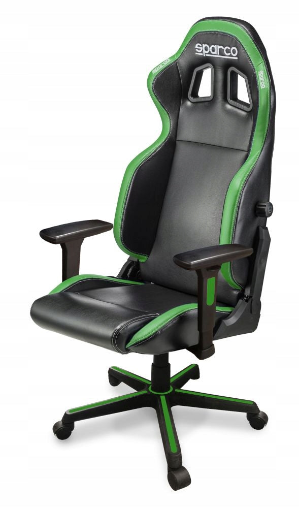 Office swivel chair Sparco Icon black-green