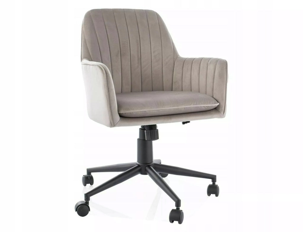 Office swivel chair Velvet Dark Beige, On Wheels Q-886 SIGNAL Brand Signal