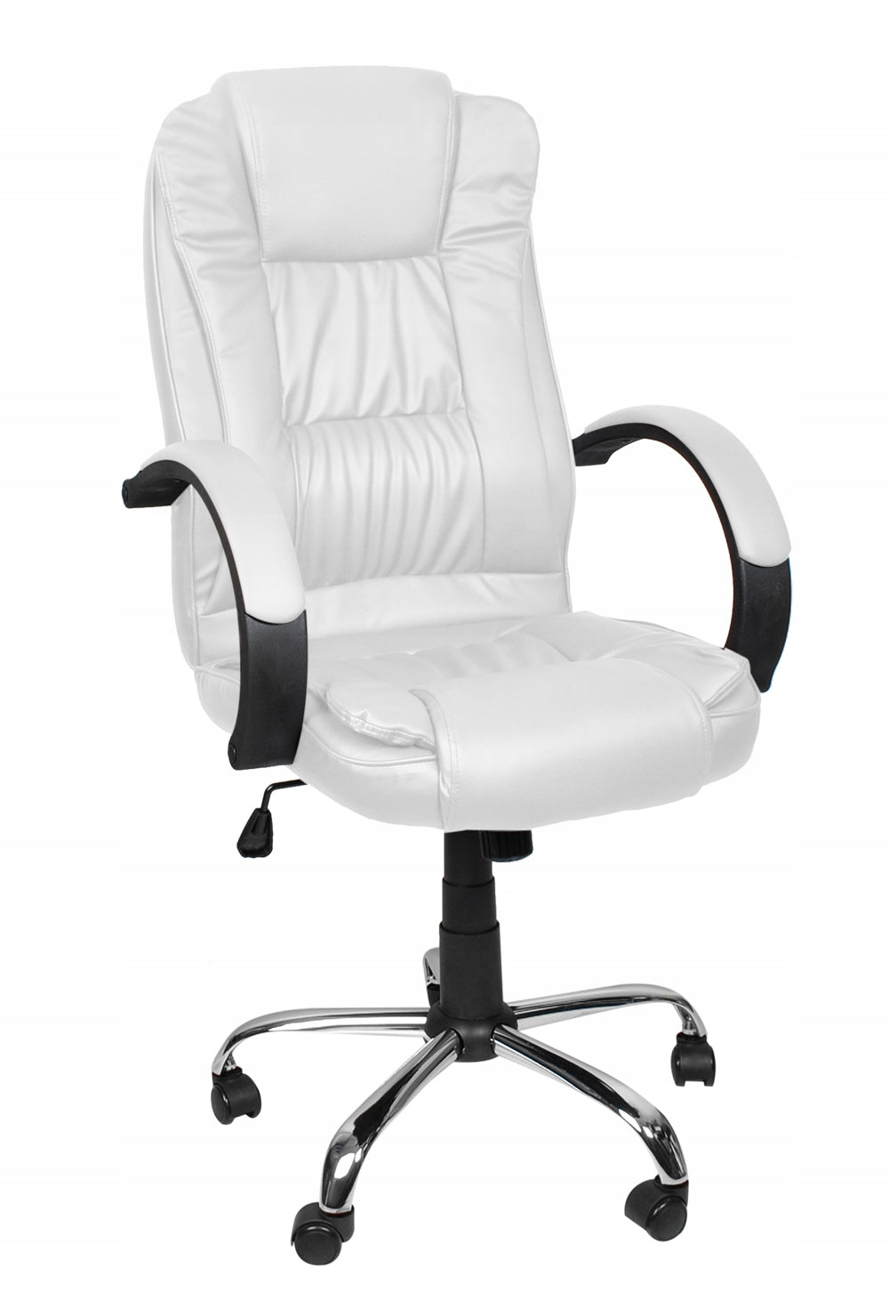 Office swivel chair eco leather - white MALATEC