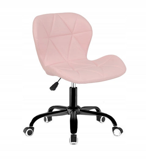 Office swivel chair ergonomic office chair quilted pink
