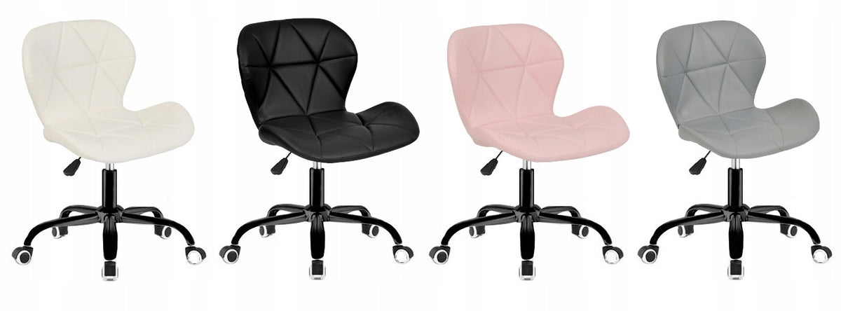 Office swivel chair ergonomic office chair quilted white Packaging status original
