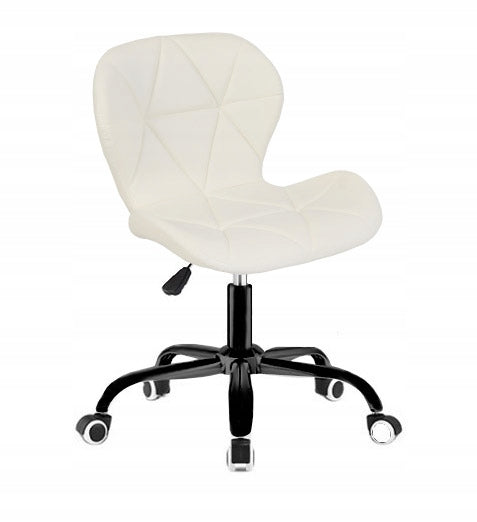 Office swivel chair ergonomic office chair quilted white
