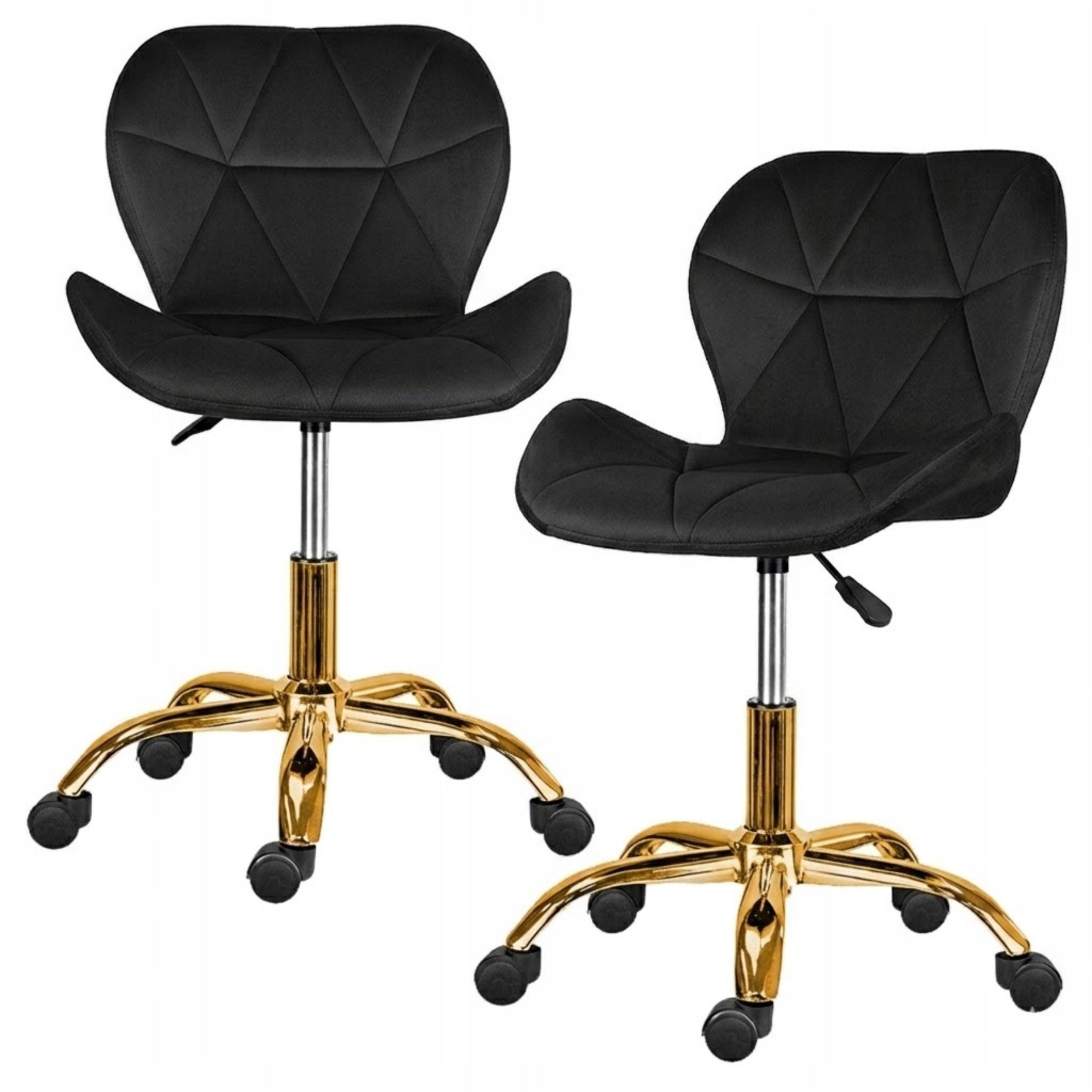 Office swivel chair office desk chair velour comfortable black