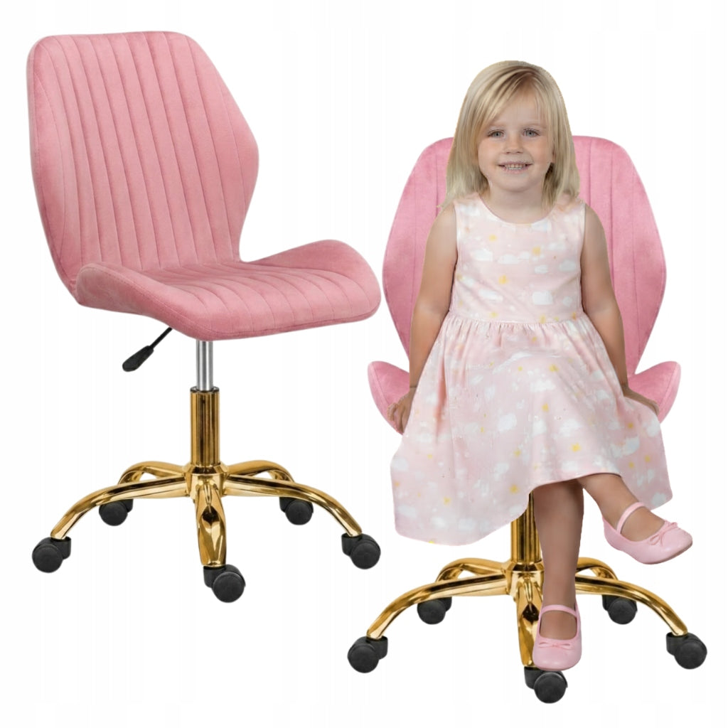 Office swivel chair office desk chair velour comfortable pink Packaging status original