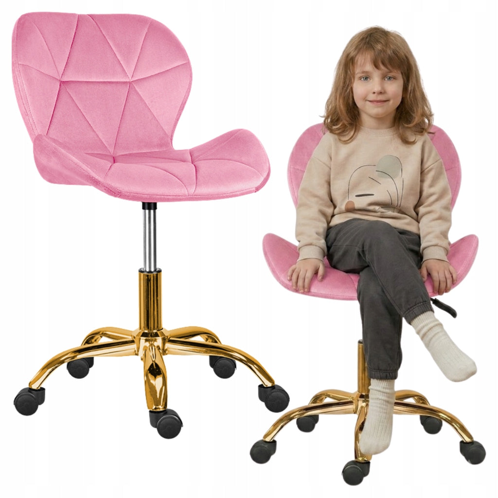 Office swivel chair office desk chair velour comfortable pink Packaging status original