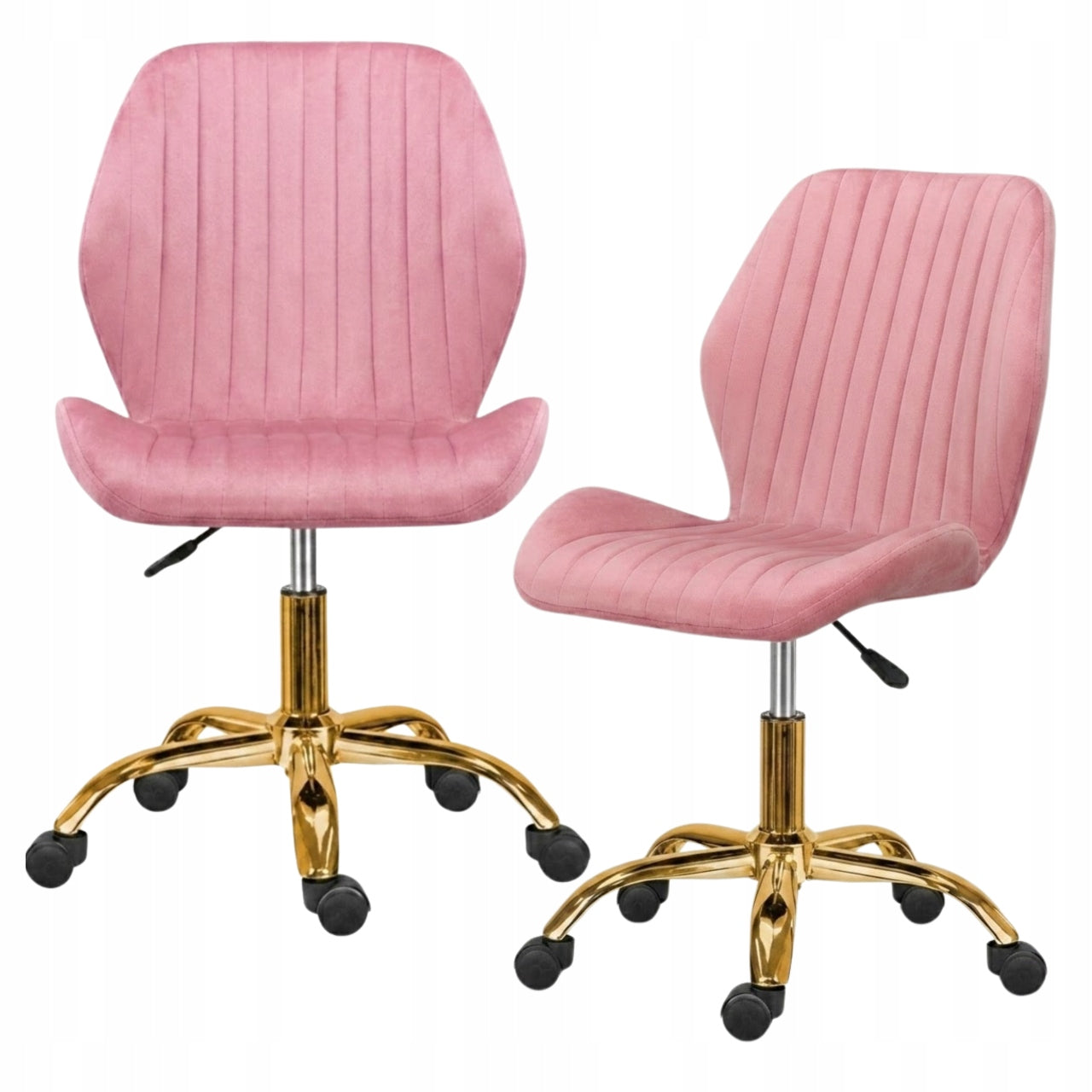Office swivel chair office desk chair velour comfortable pink