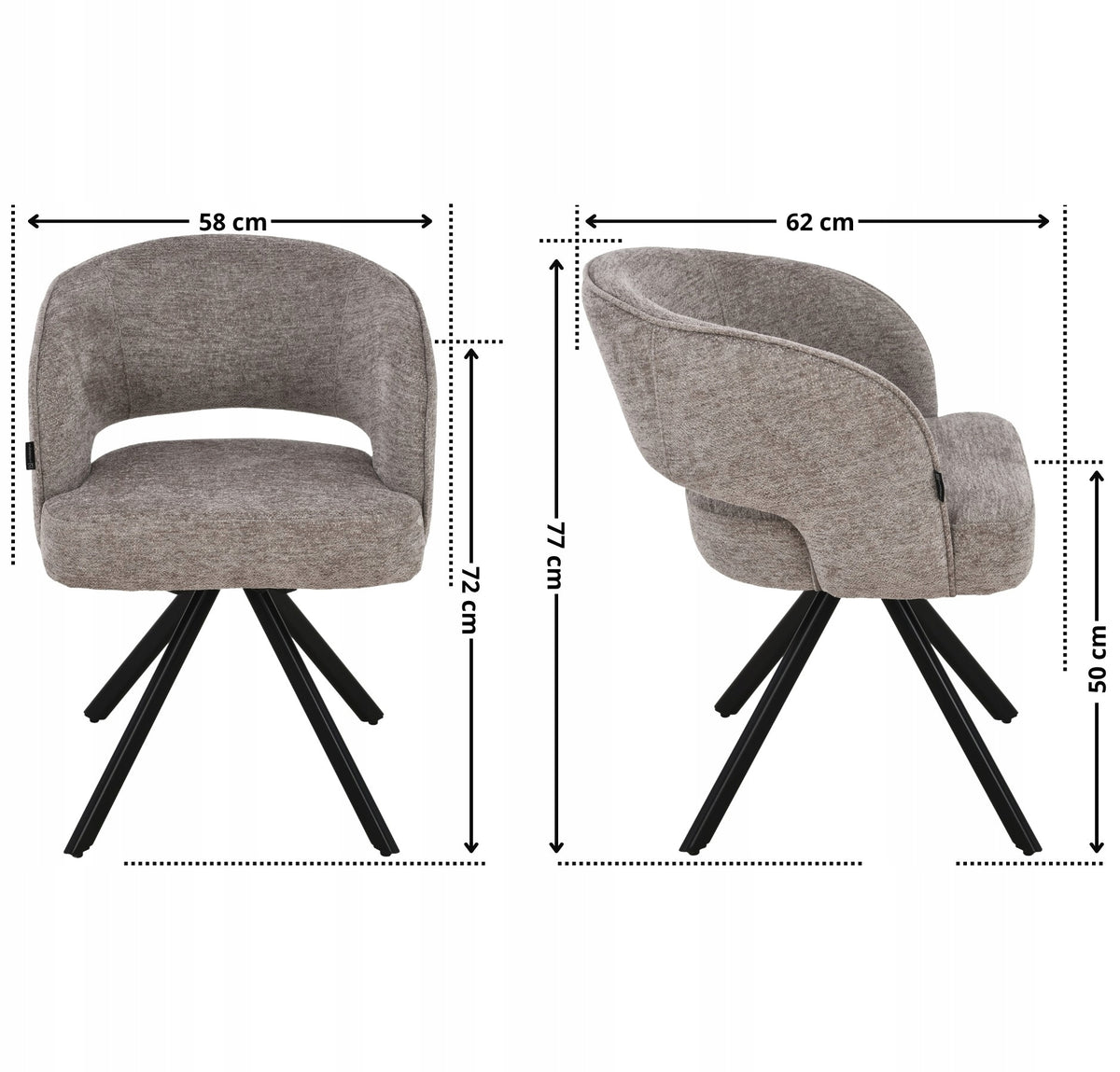Office swivel chair upholstered beige springs in the seat - MELTON Manufacturer code EX24074/Raven30