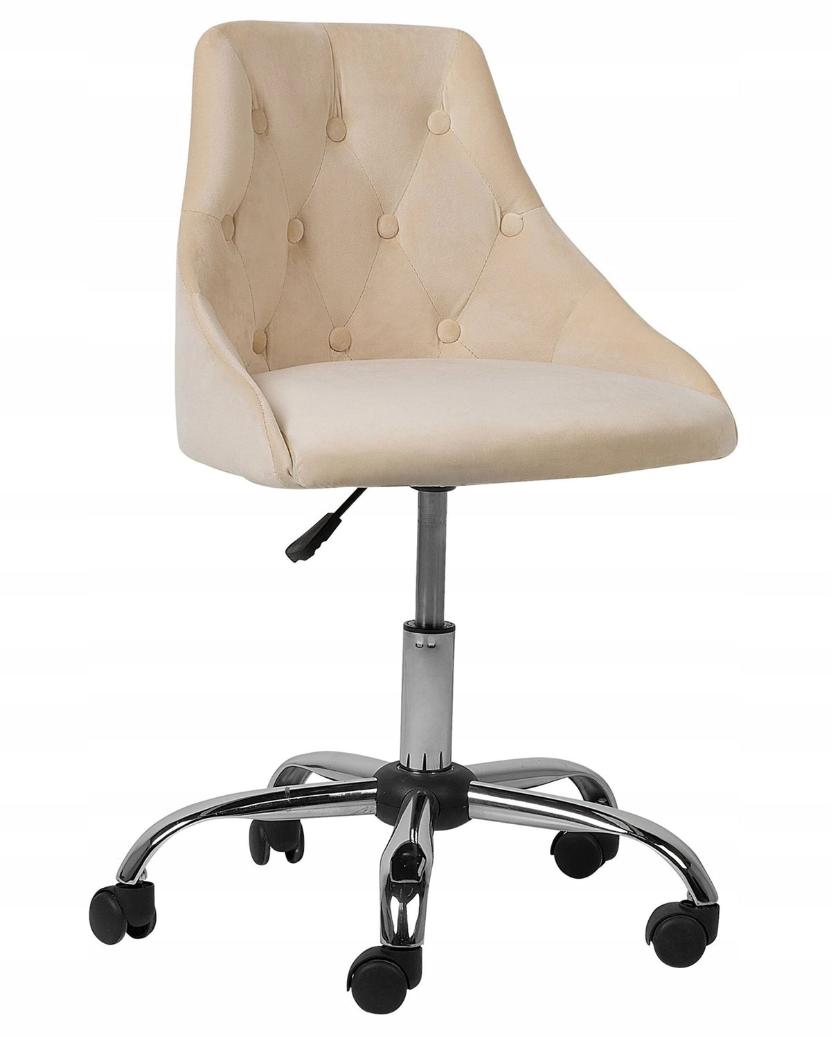 Office swivel chair velour beige