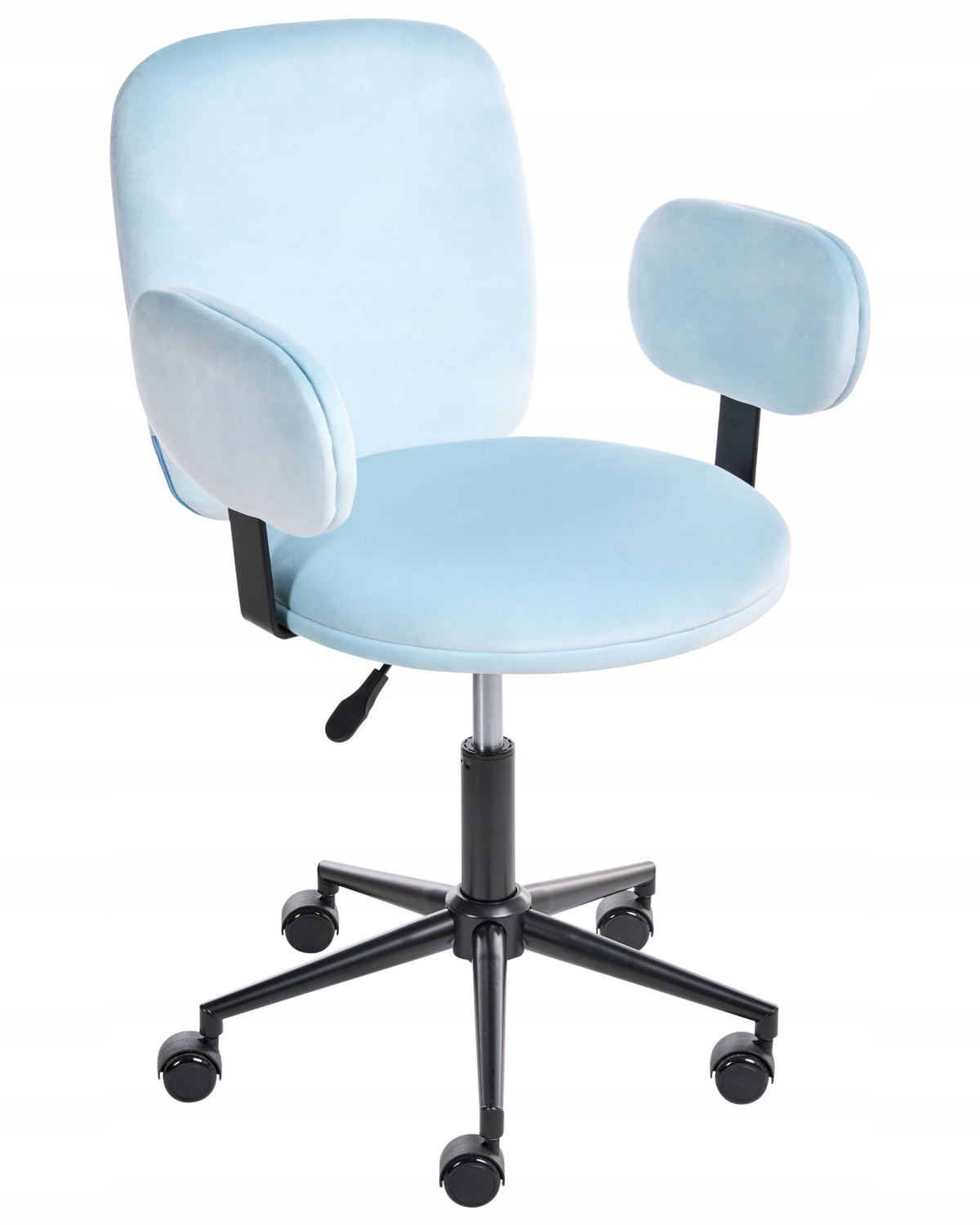 Office swivel chair velour blue