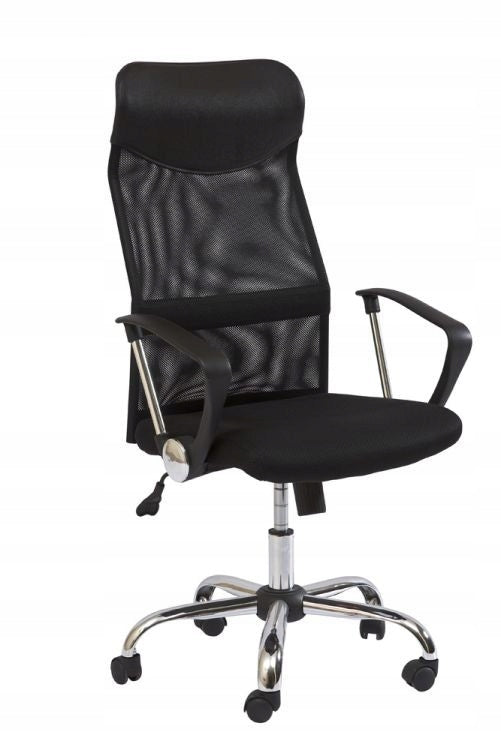 Office swivel chair with armrests Q-025 Signal Black adjustable