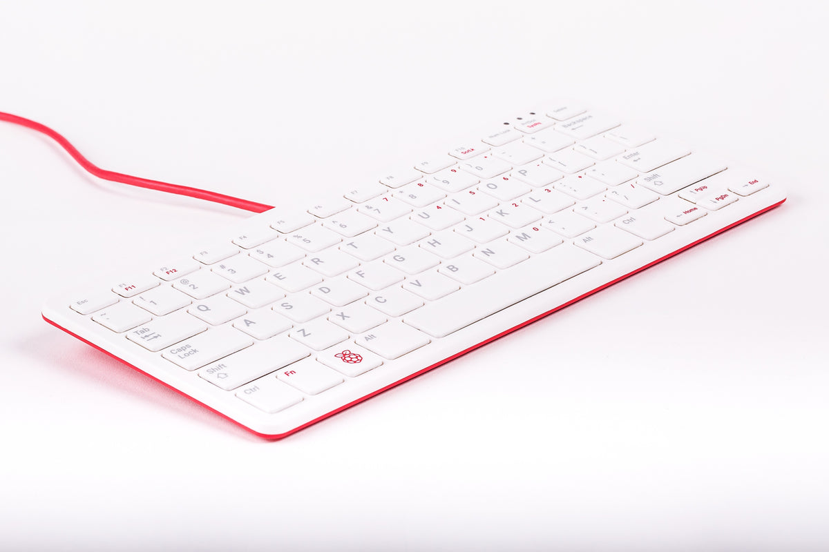 Official keyboard for Raspberry Pi white and red