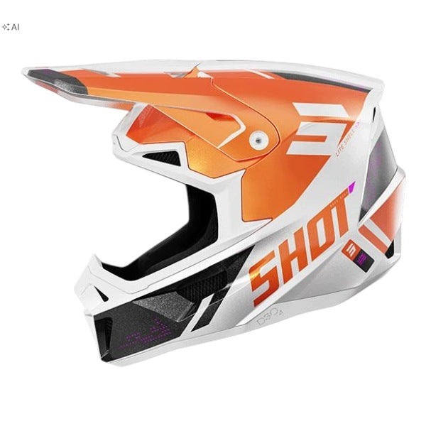 Offroad Quad SHOT LITE ULTRA ORANGE PEARLY r. M Motocross Helmet