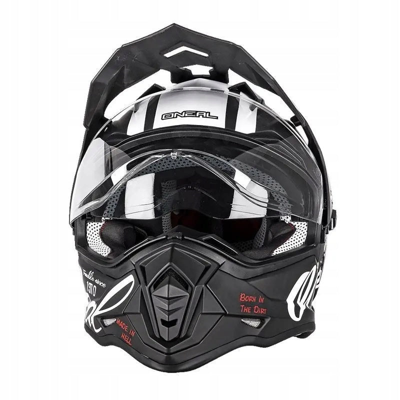 Offroad quad cross helmet ENDURO ONEAL Sierra Torment BLACK XL Packaging status original