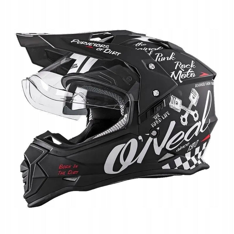 Offroad quad cross helmet ENDURO ONEAL Sierra Torment BLACK XL