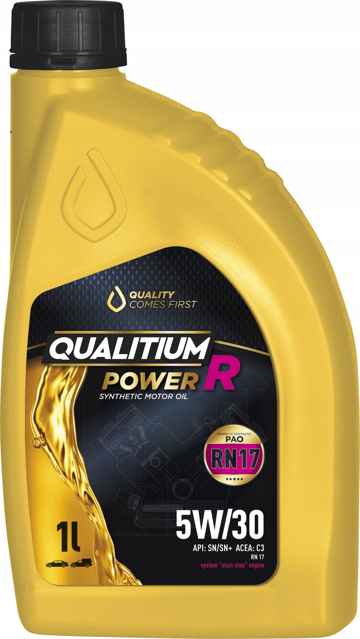 Oil 5W30 QUALITIUM POWER R 1L API SN/SN+/ACEA C3/RN 17/MB 229.31/MB 229.51