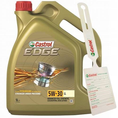 Oil Castrol Edge 5W30 LL 5L 5W-30 + pendant Manufacturer code 15669E