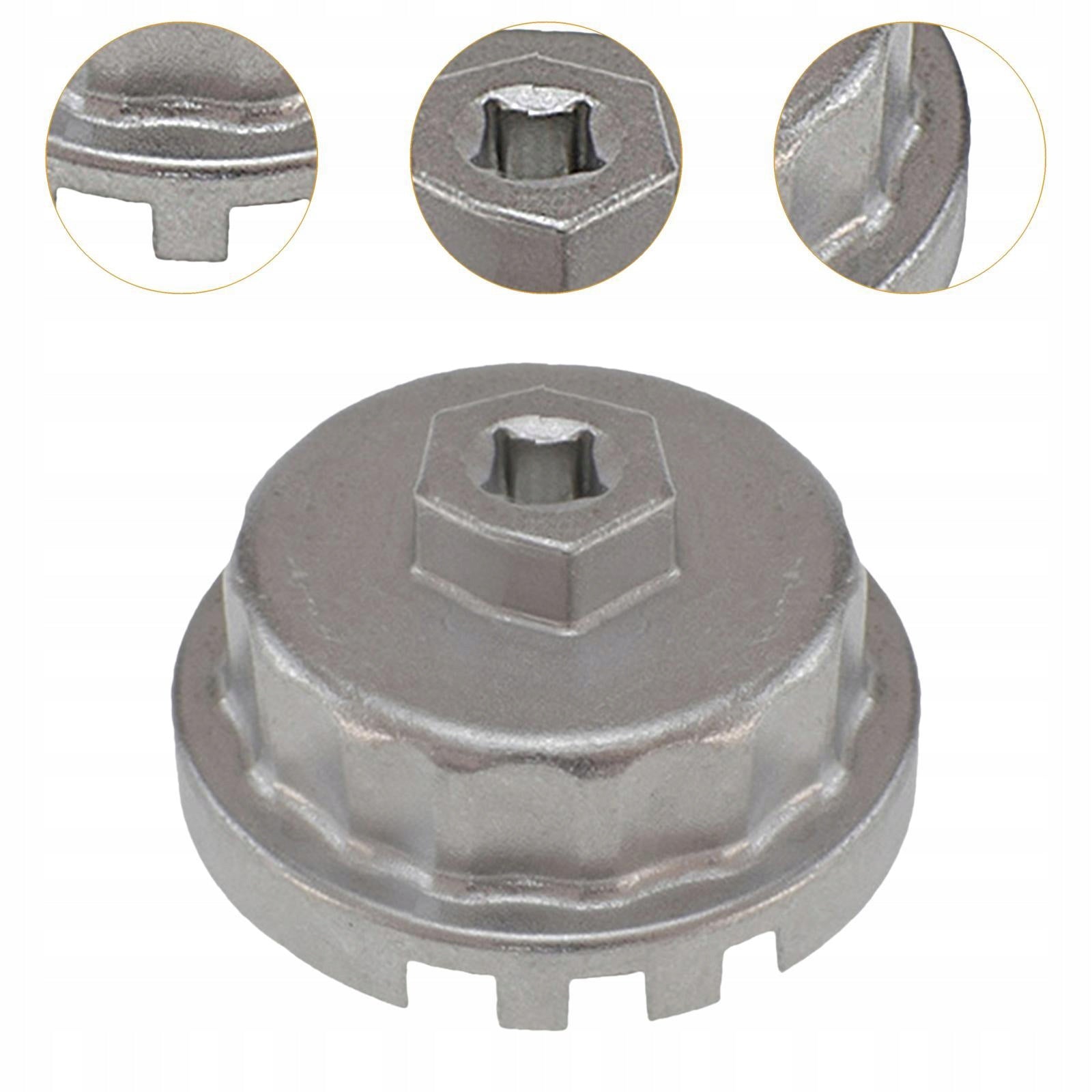 Oil Filter Wrench Portable Easy to Install Save Effort Multipurpose 4 Slots Packaging status original