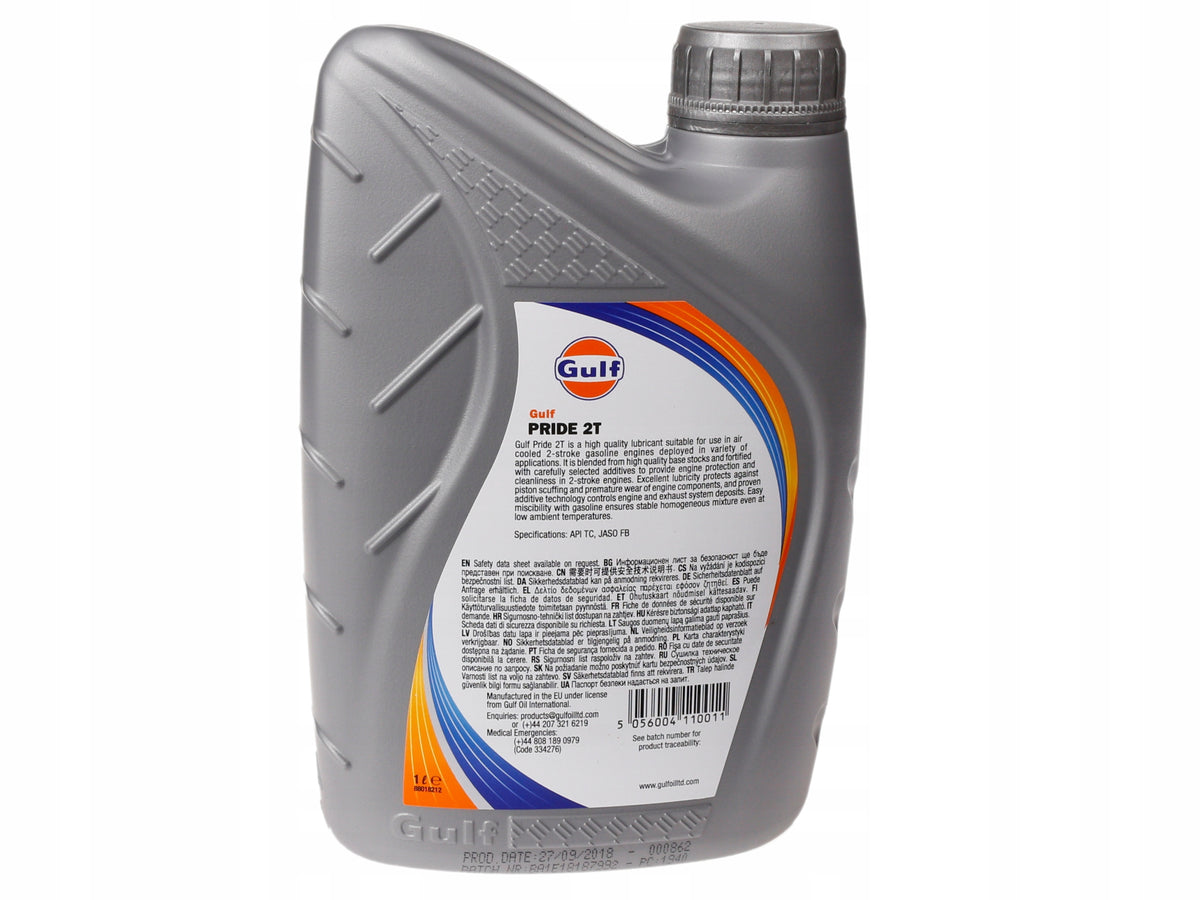 Oil Gulf PRIDE 2T 1L Manufacturer Gulf