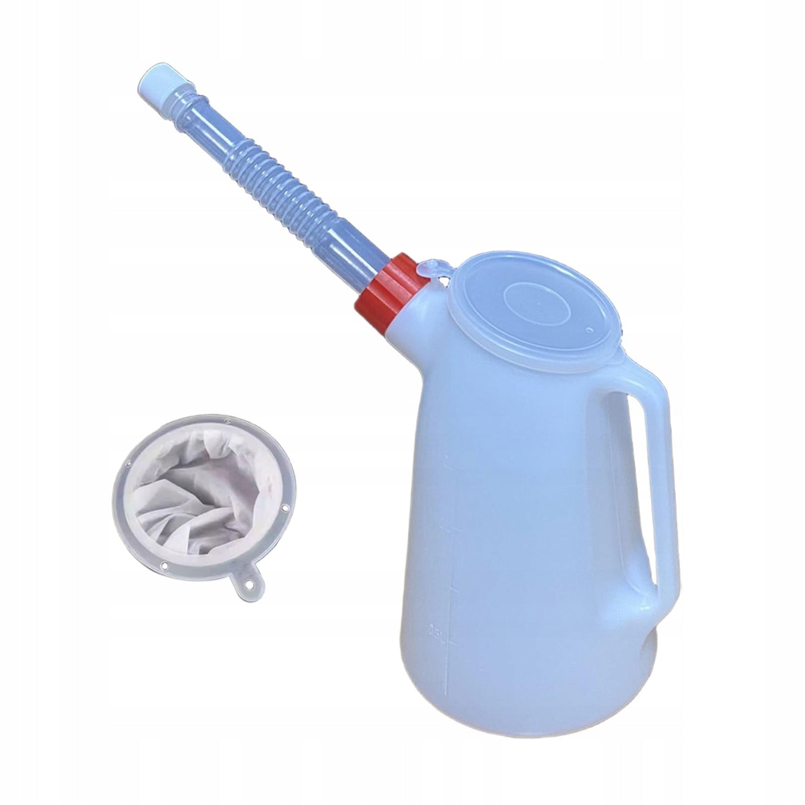Oil Jug, with Long Spout, Oil Measuring Container, with Lid, Engine 1.2L Packaging status original