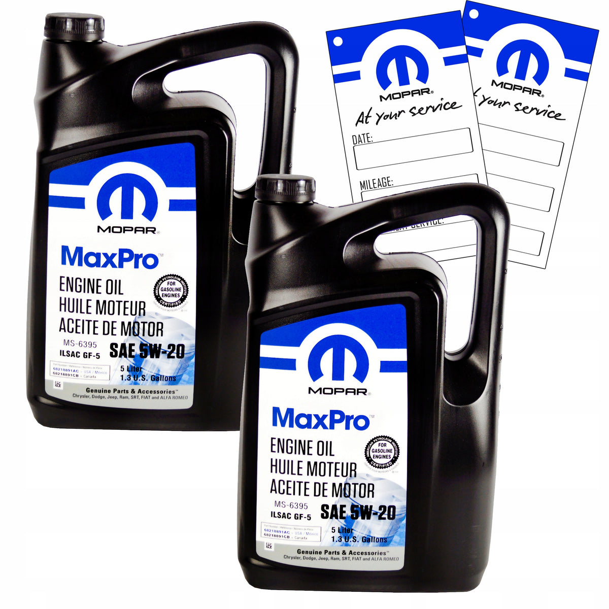 Oil MOPAR 5W20 10L DODGE CHRYSLER JEEP