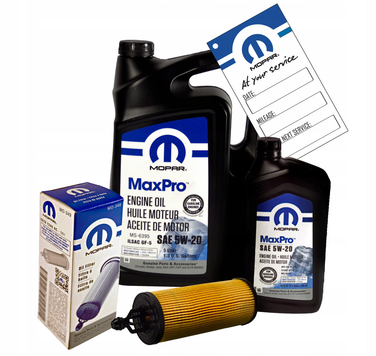 Oil MOPAR 5W20 6L + Filter MO-349 68191349AB