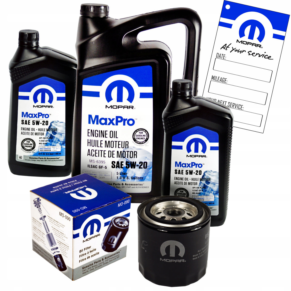 Oil MOPAR 5W20 7L + Filter MO-090 RAM 4.7 5.7