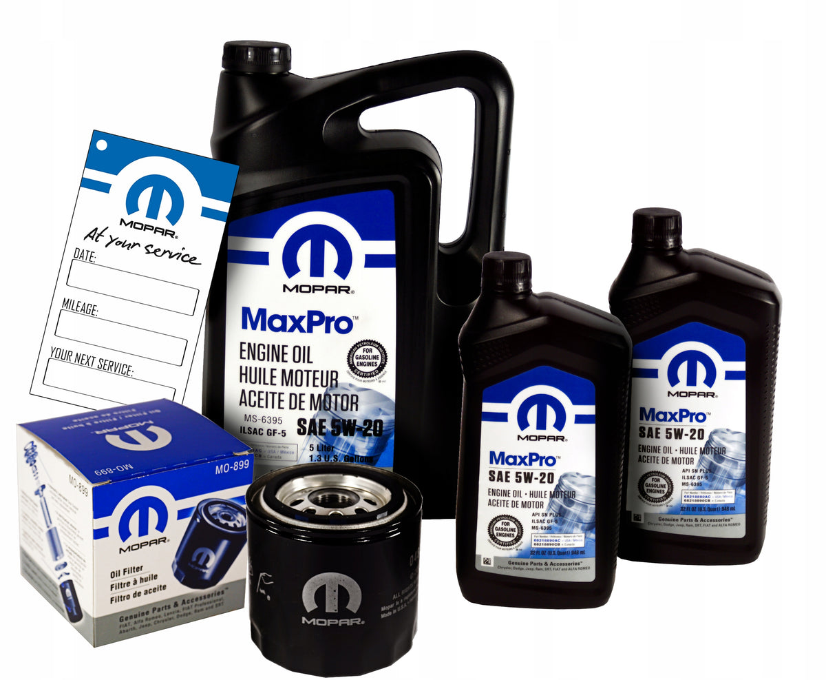 Oil MOPAR 5W20 7L + Filter MO-899 CHARGER 5.7 V8