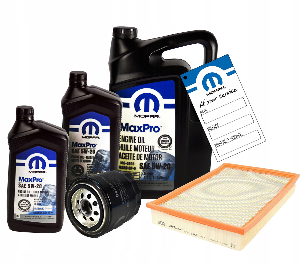 Oil MOPAR 5W20 7L + filters RAM 5.7 2008-2013
