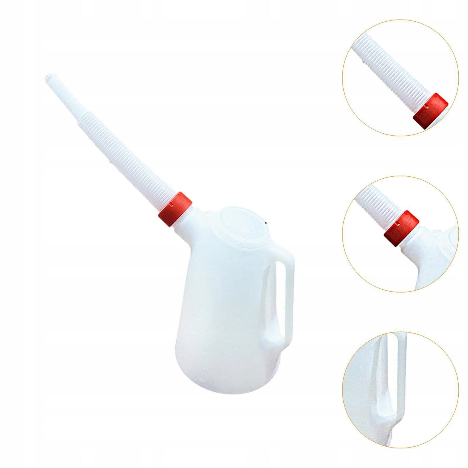 Oil Measuring Container Sturdy Plastic Oil Jug Safe Dustproof Cap with 3L Packaging status original
