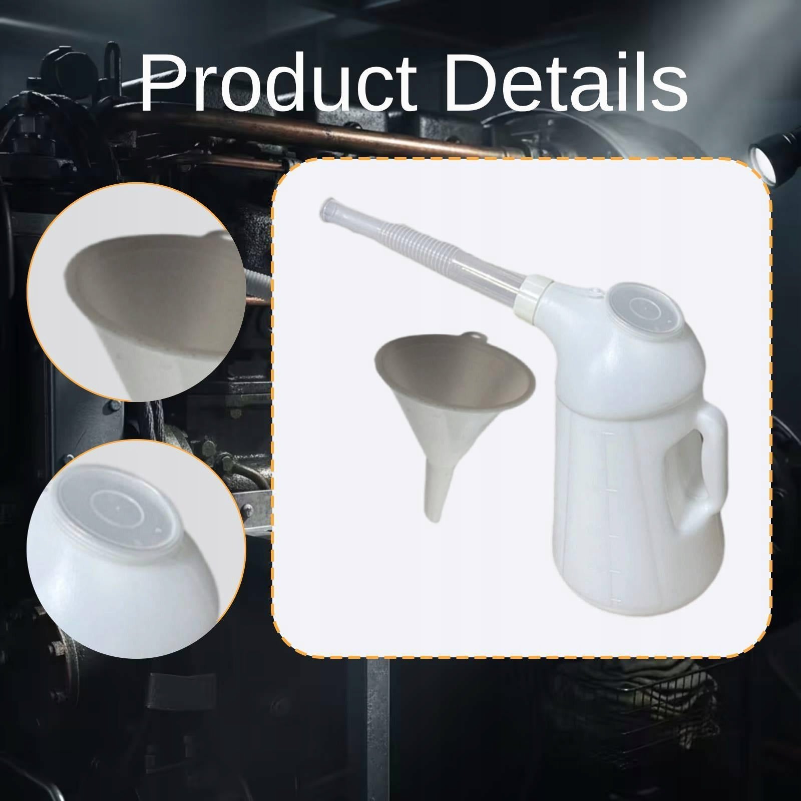 Oil Measuring Container with Spout Professional Multipurpose with Scale 3L Brand no brand
