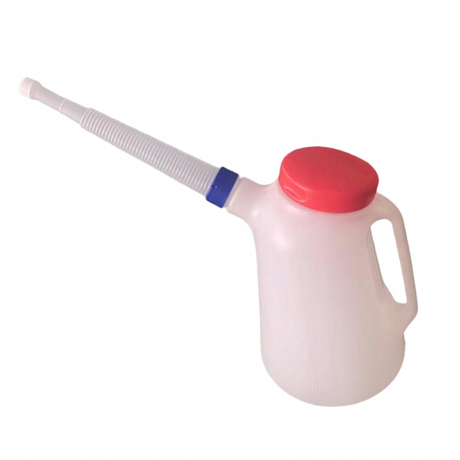 Oil Measuring Jug Oil Pot with Scale Sturdy Leakproof with Cap 5L blue ring Brand no brand