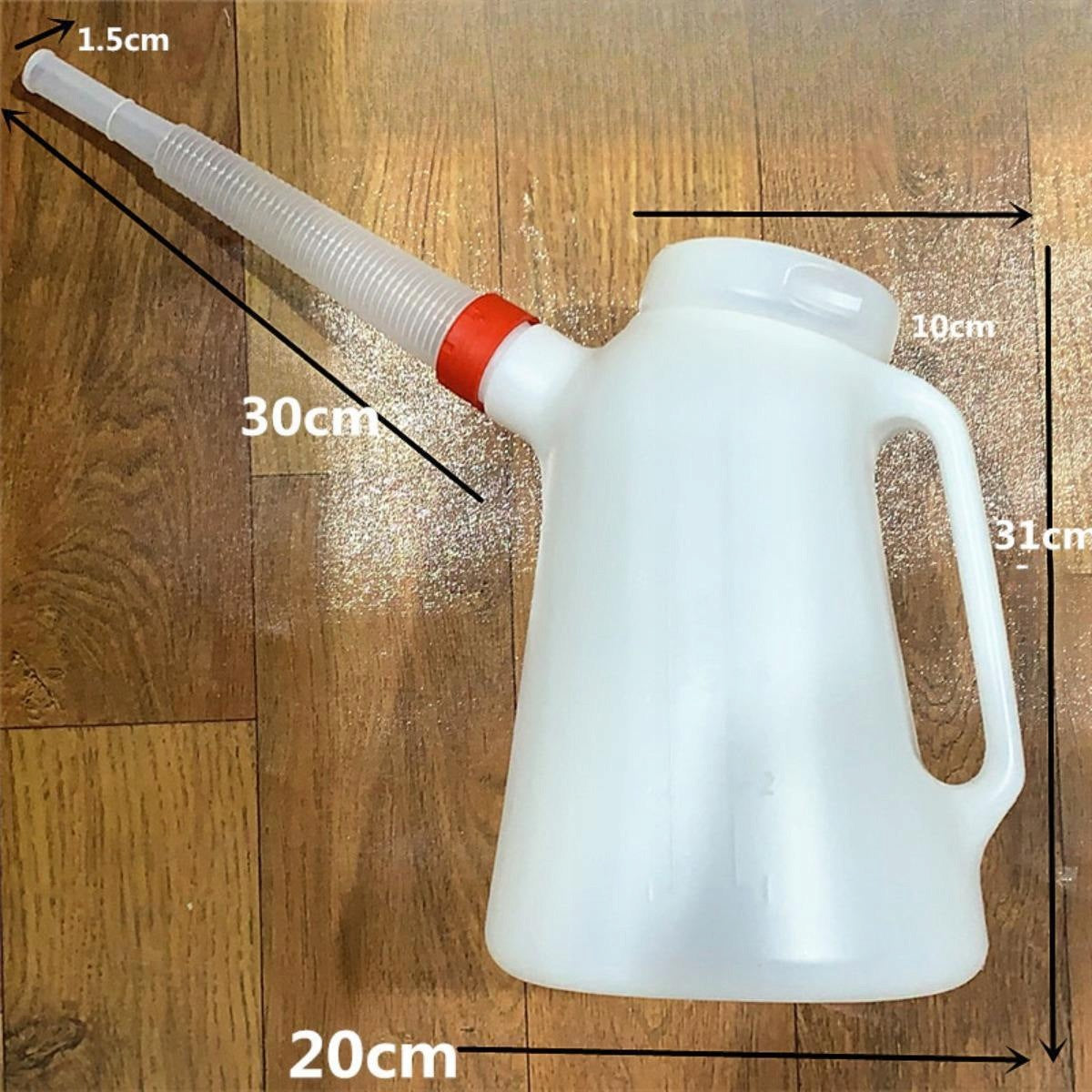Oil Measuring Jug, Universal Pot with Cap, Stable Leak proof with Spout 5L Brand no brand