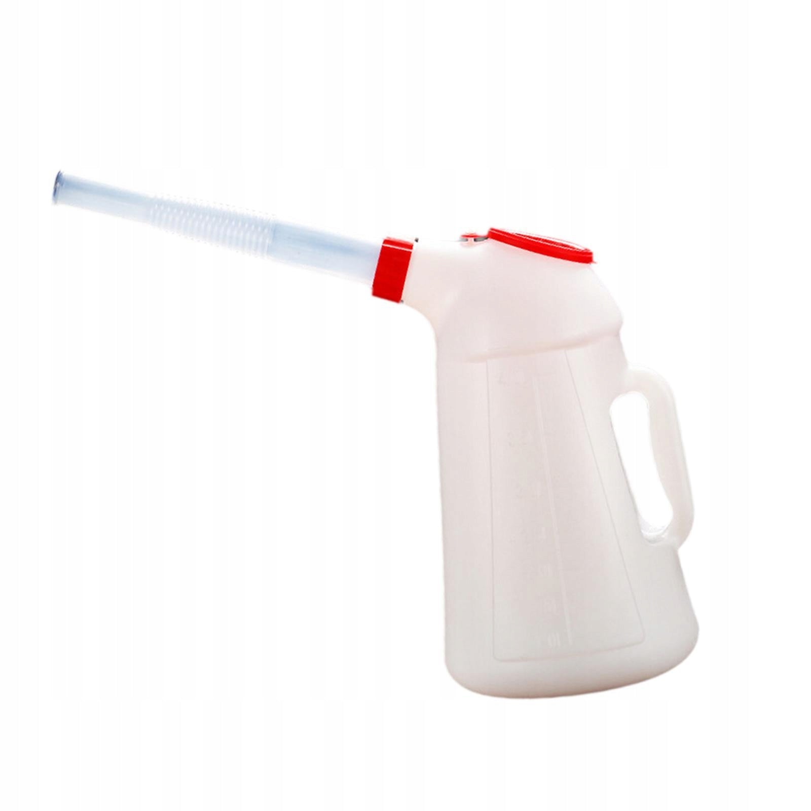 Oil Measuring Jug with Pouring with Scale Oil Pot, W/ Lid Leakproof Oil 4L