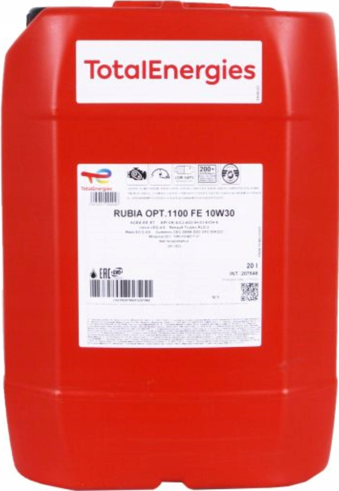 Oil TotalEnergies RUBIA 1100 FE 10W30 20L Manufacturer TotalEnergies