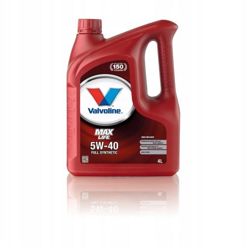 Oil VALVOLINE MAXLIFE 5W40 4L VLV5W40 MAXLIFE 4L
