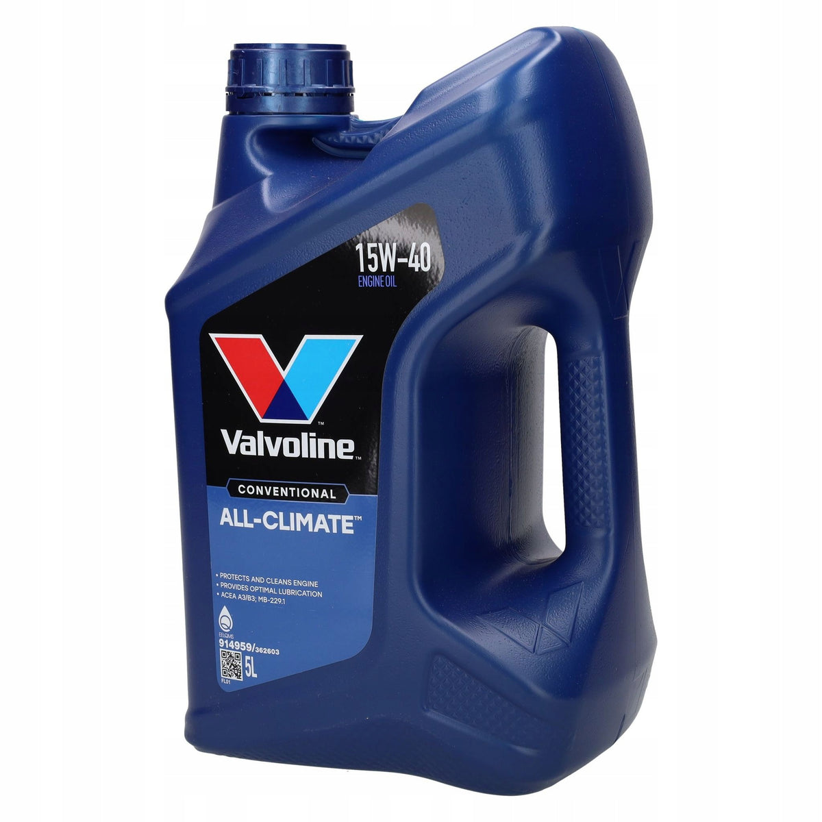Oil Valvoline All Climate 15w40 Engine 5L ACEA A3/B3 API SL/CF, MB229.1 Manufacturer code 872786