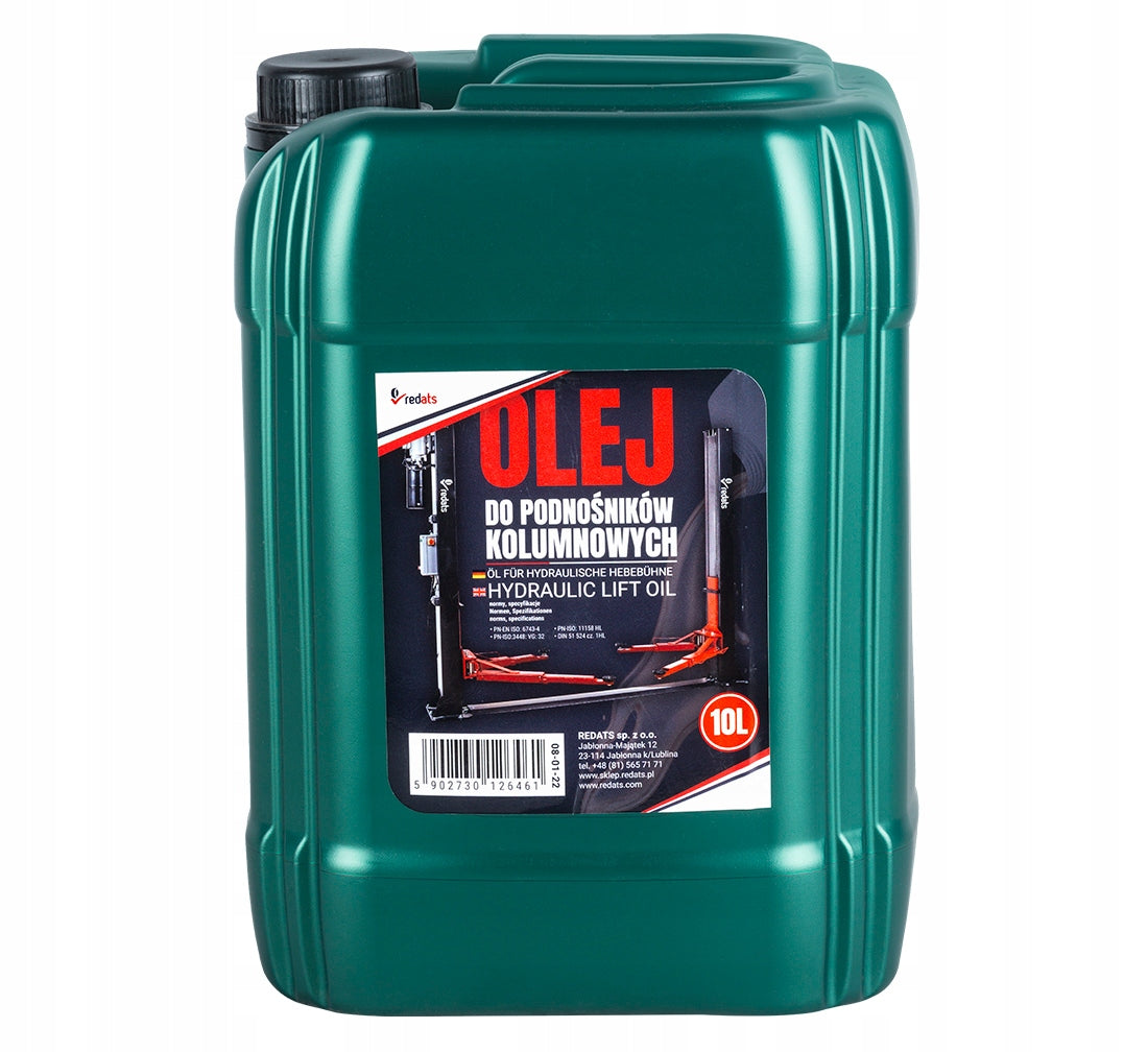 Oil for Hydraulic Lifts HL32 10L REDATS Brand Redats