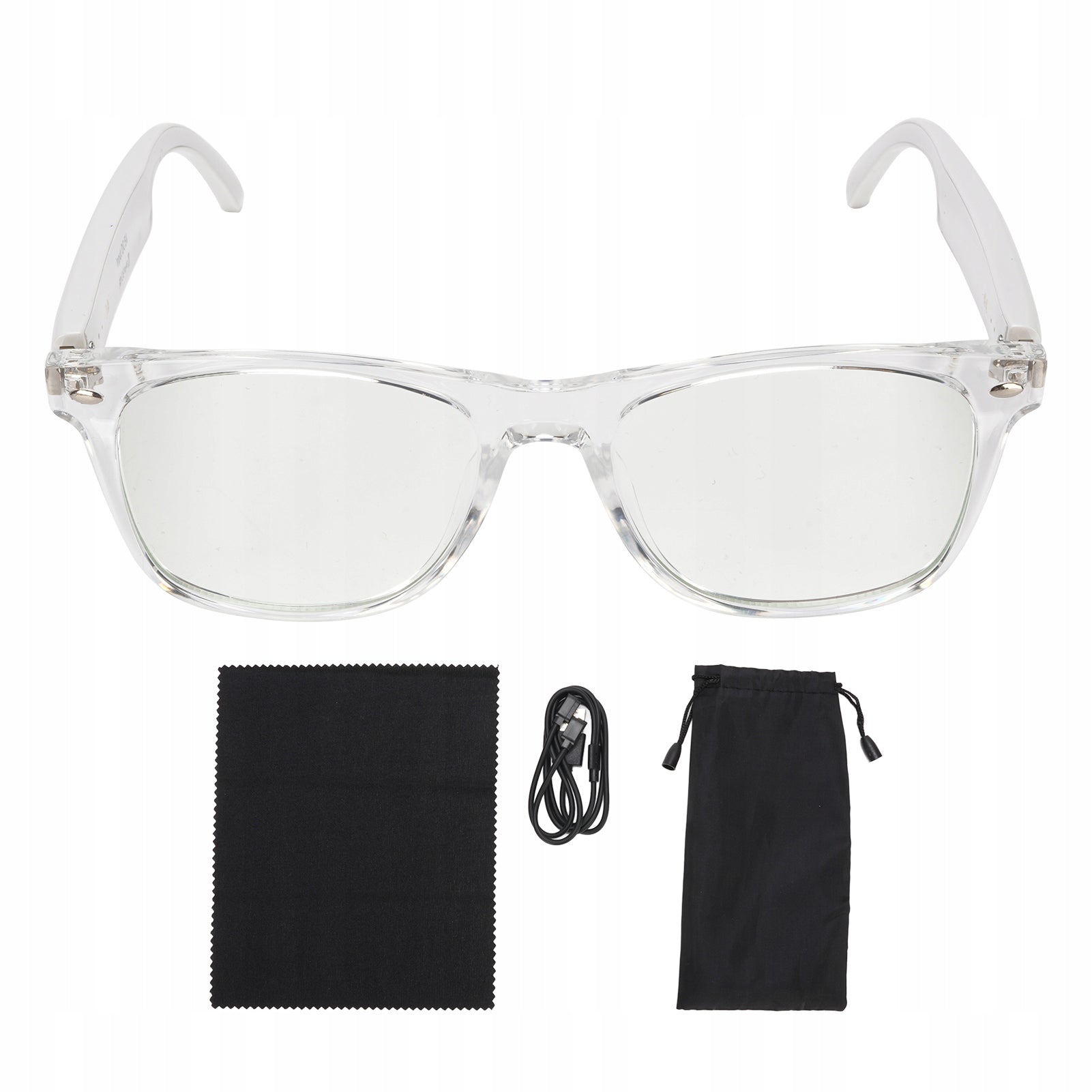 Okulary AI z tłumaczeniem – 100+ języków, mikrofon, głośnik, BT
