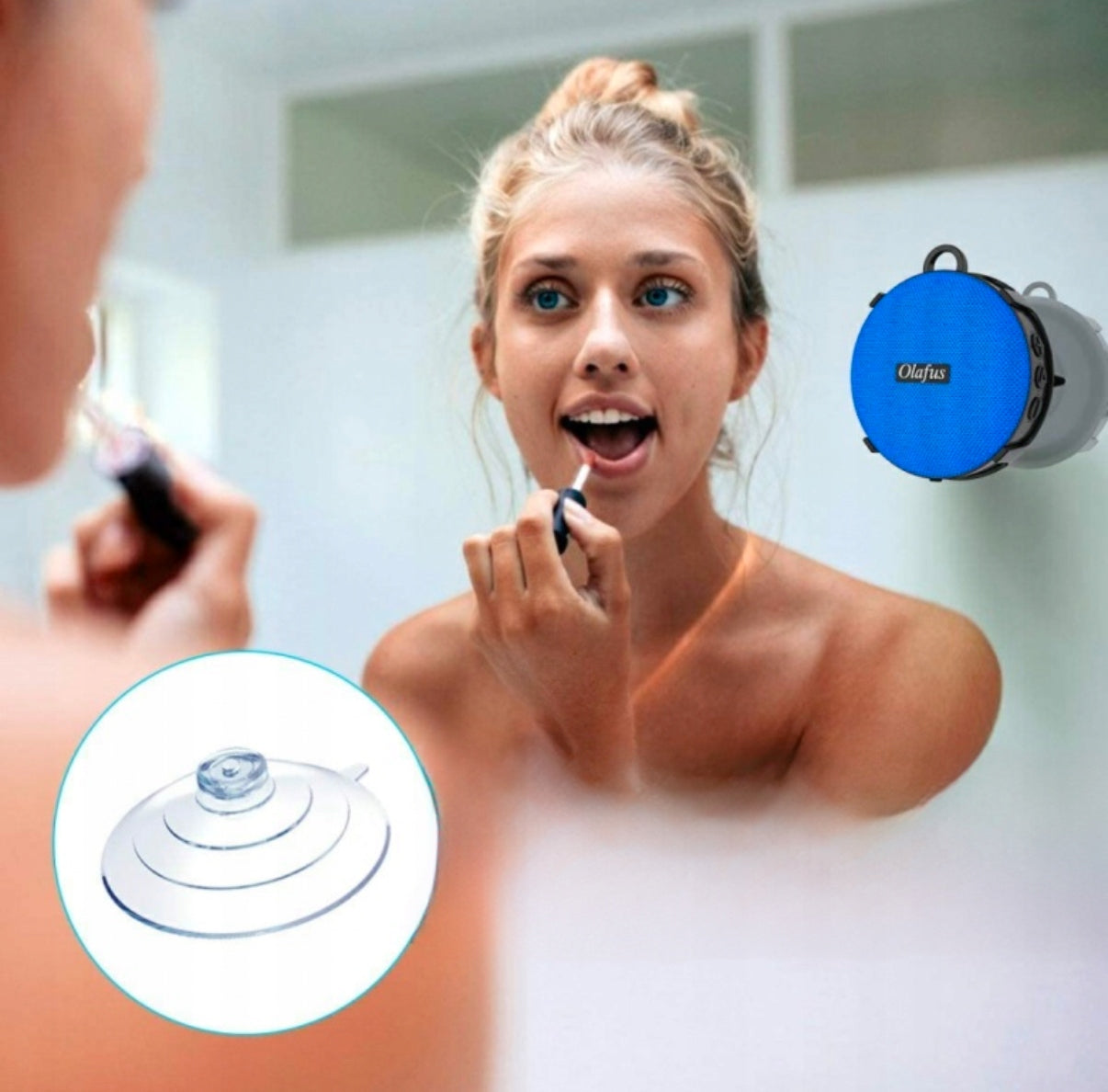 Olafus IPX7 Waterproof Wireless Bluetooth SHOWER Speaker Packaging status original