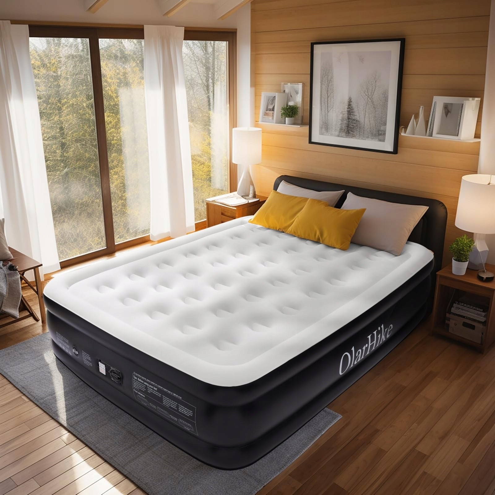 Olarhike Mattress Bed Inflatable Pump 203x152x46cm Brand Olarhike