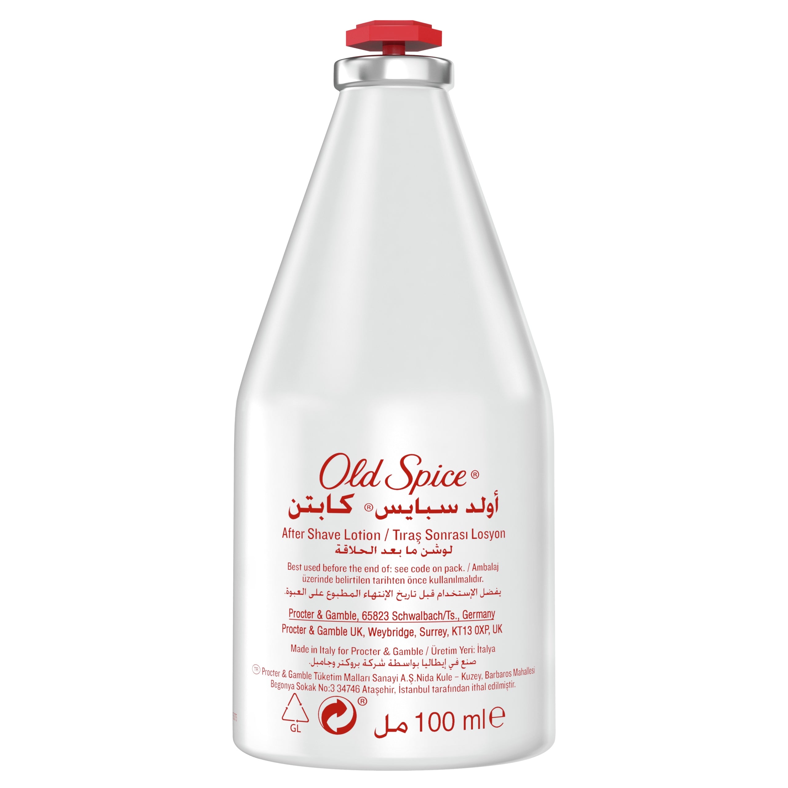 Old Spice liquid, aftershave 100 ml Captain Manufacturer code 8001090978752
