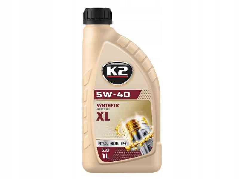 Olej K2 5W-40 XL 1L Packaging volume 1 l