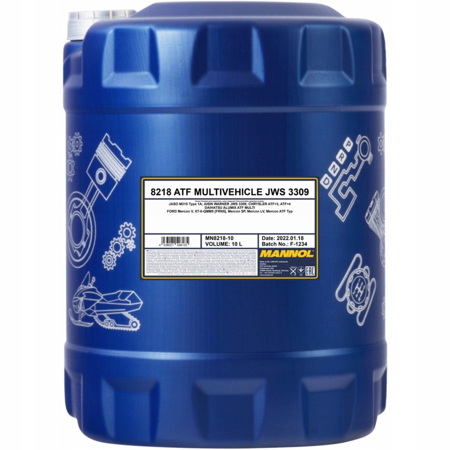 Getriebeöl Mannol 8218 ATF Multivehicle, 10 l 
