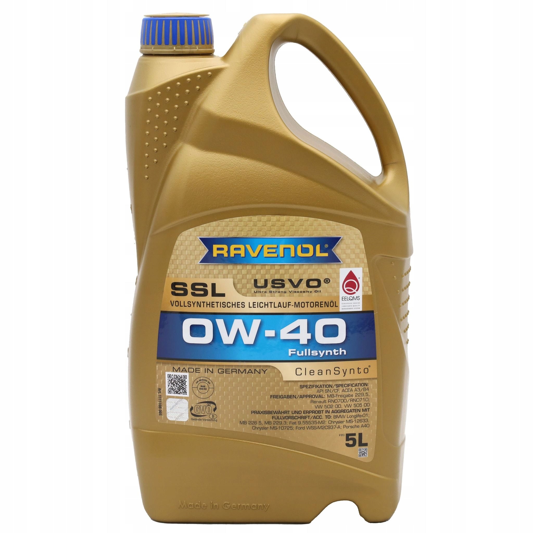 Motoröl Ravenol SSL 0W40, 5L 