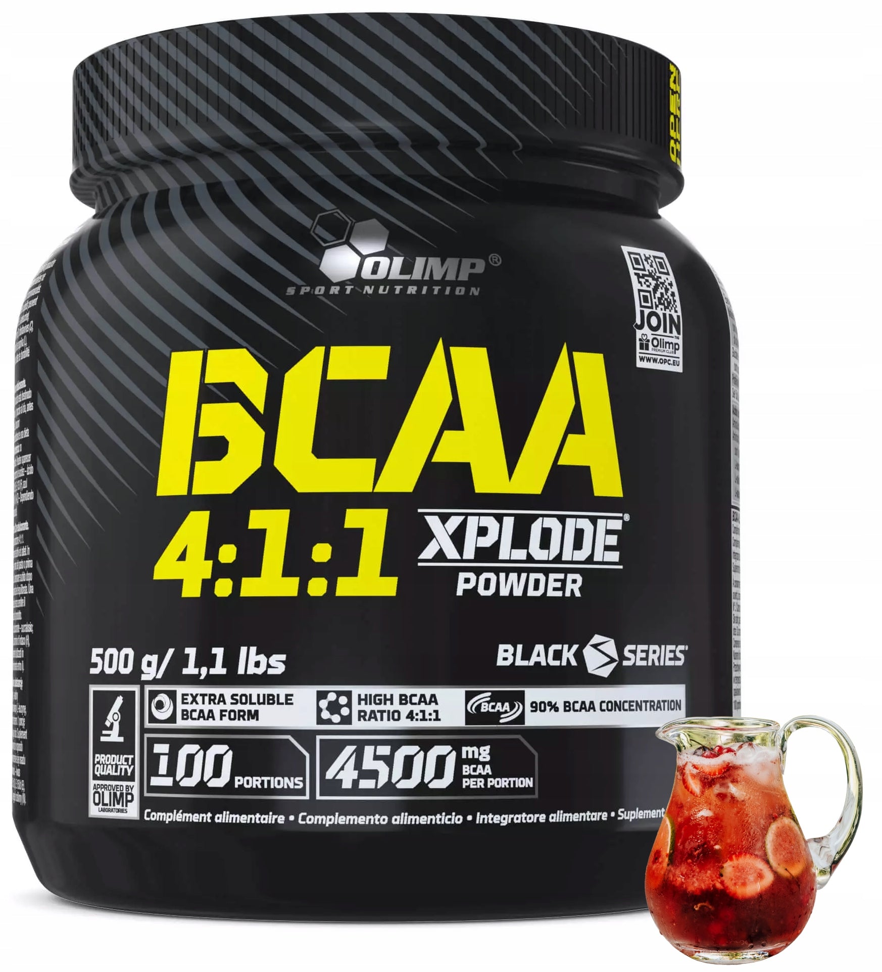 Olimp BCAA 4:1:1 XPLODE POWDER 500g Regeneration Amino Acids Fruit Punch